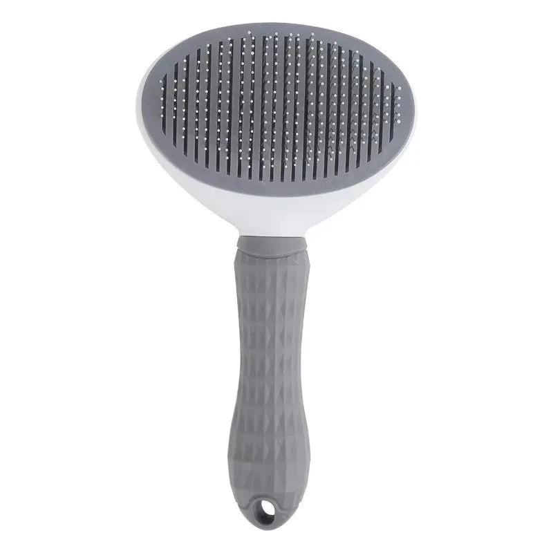 Dog Grooming Brush with Easy Clean Button, Pet Massage Comb for Effective Detangling and Hair Removal, Suitable for Dogs