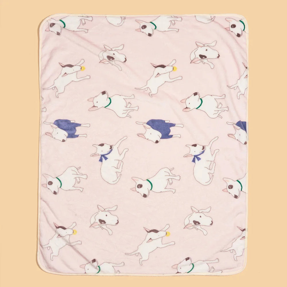 Dog Bed Mat for Small Medium Dogs Cats Autumn Winter Cozy Fleece Puppy Print Blanket Bulldog French Chihuahua Pet Accessories