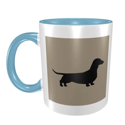 Dachshund Dog Mug Funny Ceramic Coffee Cups Tea Mugs Milk Cup Drinkware Gifts for Friends