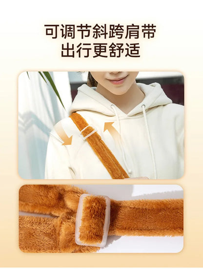 Autumn and Winter Portable Going Out Bag Warm Windproof Bear Cute Cute Shoulder Satchel Pet Messenger Bag