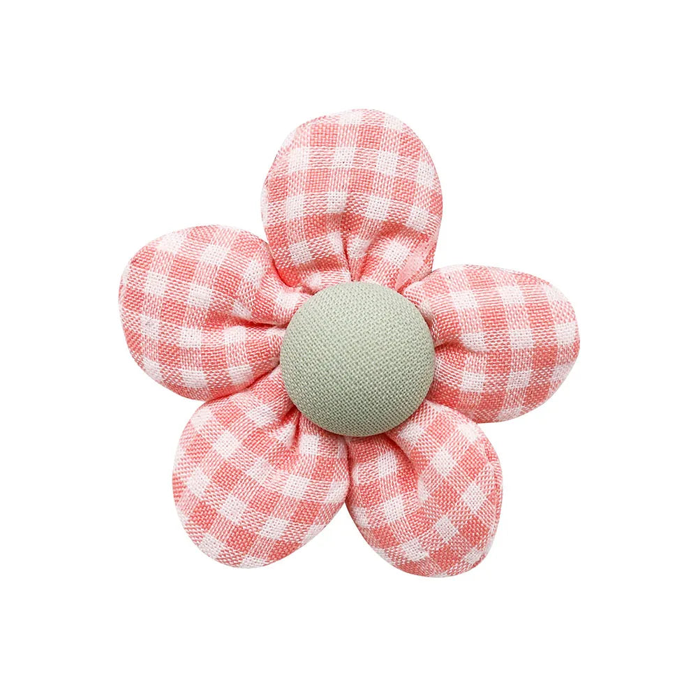 the FLOWER BOW - 10PCS Flower Shape Pet Hair Accessories for Dogs/Cats, Hair Decoration Flowers Rubber Bands, Bulk Puppy Grooming Accessories