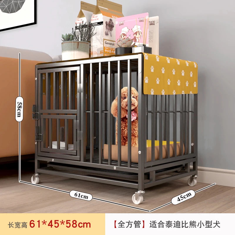the ROLL-AWAY KENNEL - Bold Reinforced Dog Cage