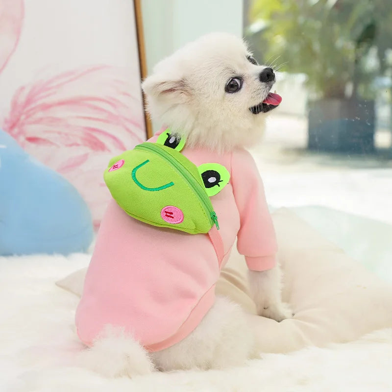 Dog Clothes Autumn Winter Pet Dog Hoodies Pug French Bulldog Chihuahua Clothes Puppy Dog Costume Pet Clothes Harness Sweatshirt