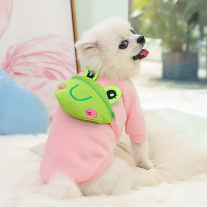 Dog Clothes Autumn Winter Pet Dog Hoodies Pug French Bulldog Chihuahua Clothes Puppy Dog Costume Pet Clothes Harness Sweatshirt