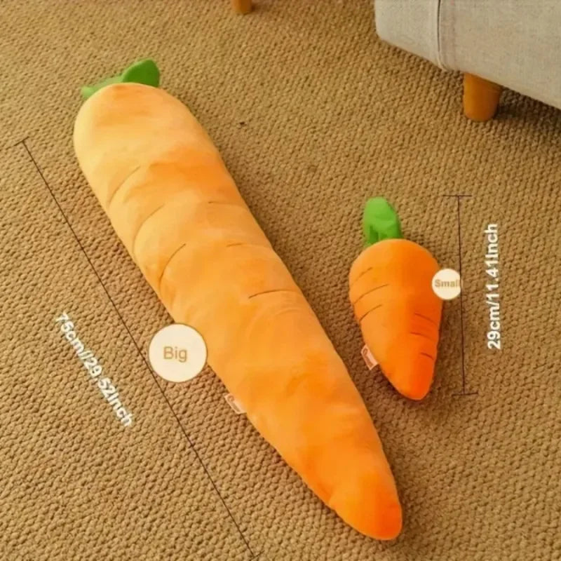 Giant Carrot Dog Toy with Sounds Extra Large 29.5" Durable Plush Chew Toy Anxiety Relief Calming Puppies Adult Dogs Pet Supplies