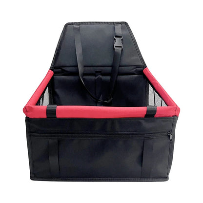 Dog car seat cover foldable hammock pet harness cat bag basket stable and foldable travel pet dog and cat safety car seat