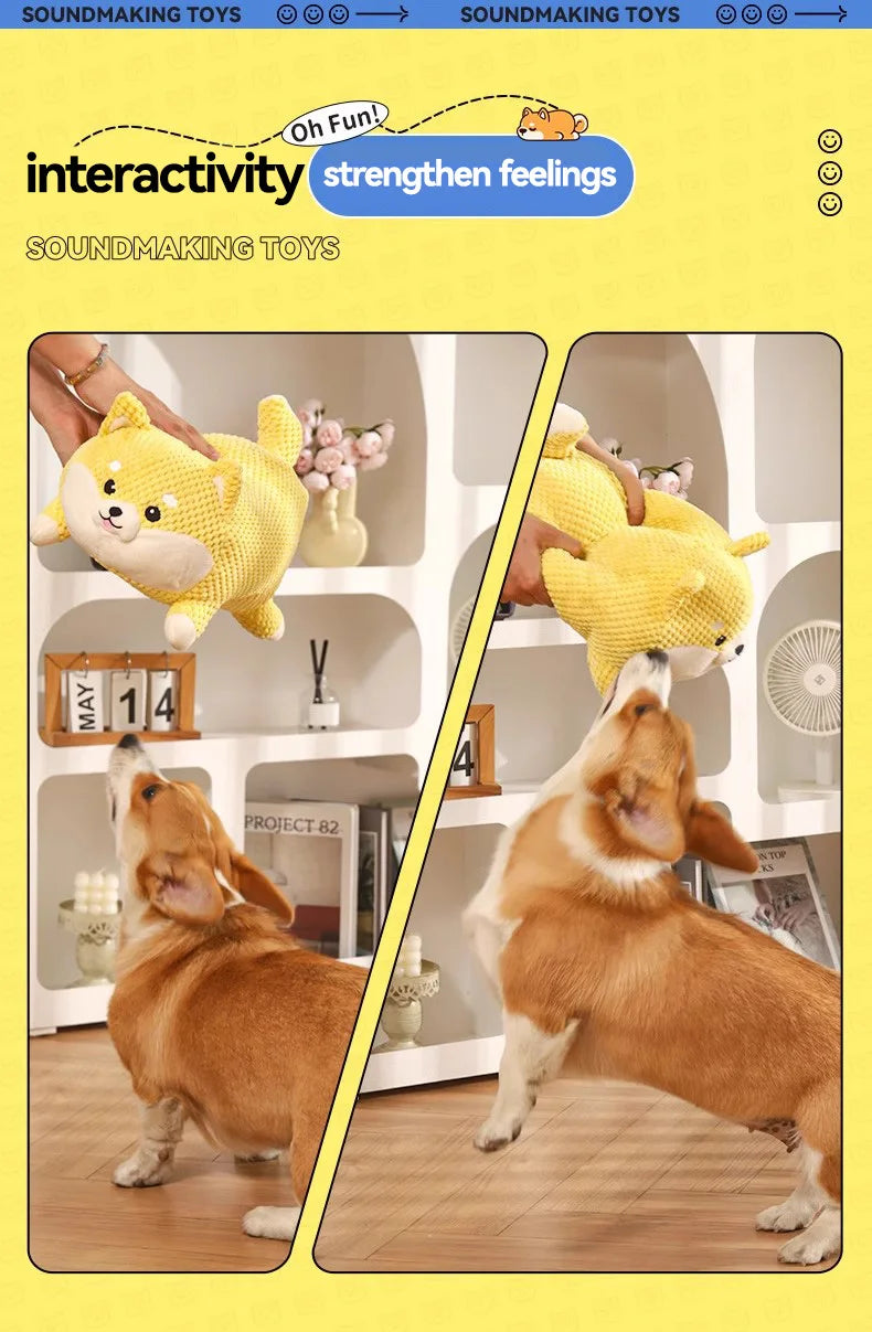 the SNORTSNUGGLE PLUSH TOY - HOOPET Dog/Cat Chew Toys, Pig/Puppy Squeaky Toy, Interactive Dog Chew Toys, Plush Stuffing, Pet Accessories, Dog Supplies