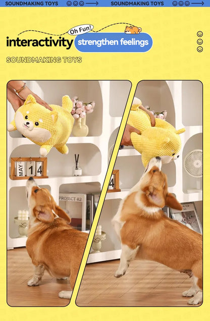 the SNORTSNUGGLE PLUSH TOY - HOOPET Dog/Cat Chew Toys, Pig/Puppy Squeaky Toy, Interactive Dog Chew Toys, Plush Stuffing, Pet Accessories, Dog Supplies