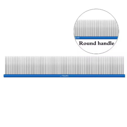 19cm Light Aluminum Pet Comb Professional Dog Grooming Cat Comb Cleaning Hair Trimmer Brush Accessories 5 Colors Optional