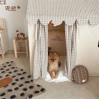 Pet Tent Bed Portable Indoor Thickened Cat Sleep House for Kitten Puppy Playpen Cage Kennels Breathable Pet Products Supplies