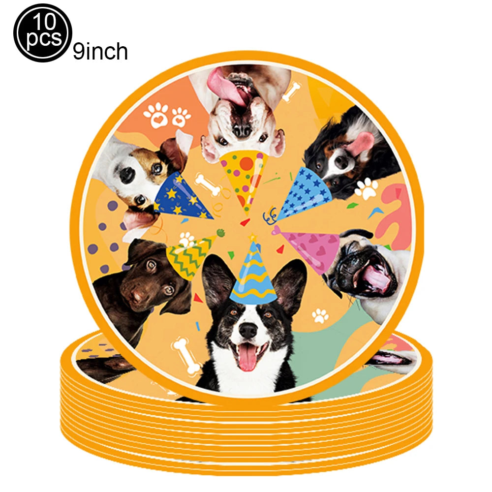 Pet Dog Cupcake Toppers Pet Dog Themed Birthday Party Supplies Dog Face Cake Toppers Puppy Theme Birthday Party Decoration