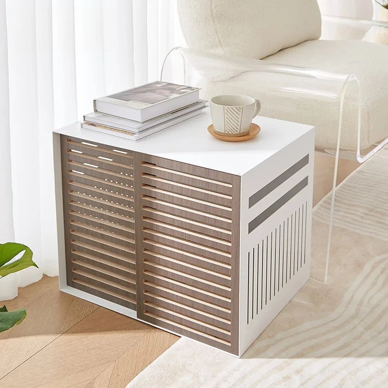 the ZEN DOGGY - Modern Wooden Dog Crate with Acrylic Front Panel and Door with A Latch, Wooden Dog Crate Furniture