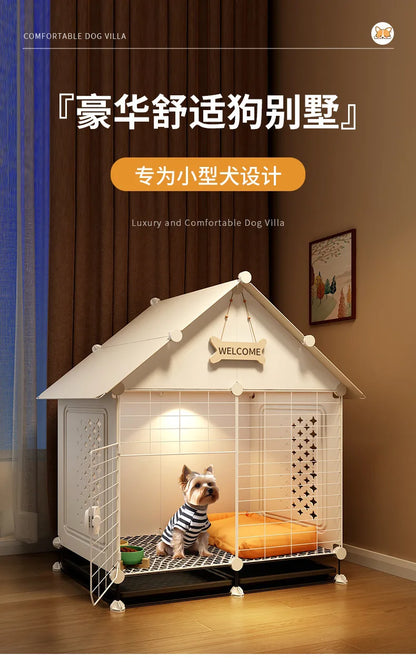 Dog Cage Small Dog Kennel One Room One Living Room One Bathroom Dog Villa Indoor Household With Toilet Bichon Teddy Only