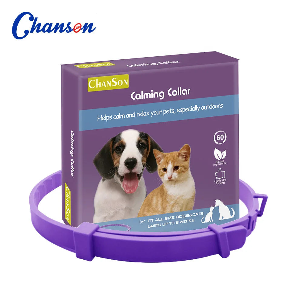 the TRANQUILTAIL CALMING COLLAR - Pet Calming Collar for Cats/Dogs, Adjustable Anxiety Pheromone Reducing Pet Collar, Lasting Natural Calm Relax Soothing Collars