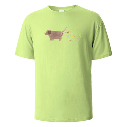 the BIRTHDAY DOG FART - Birthday Dog Print T-Shirt, 100% Cotton Summer Tees for Men/Women, Oversize Casual Tops