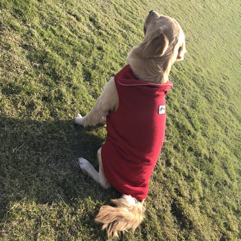 Reversible Pet Jacket Winter Warm Fleece Dog Clothes for Small Medium Large Dogs French Bulldog Costume Big Dog Coat Labrador