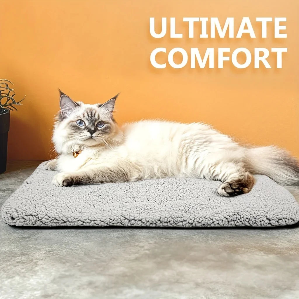 Self-Heating Pet Pads Blanket Puppy Pad Warm Cushion Mat for Cats Dogs Washable Pets with Thermal Body Heat Reflecting Core Pad