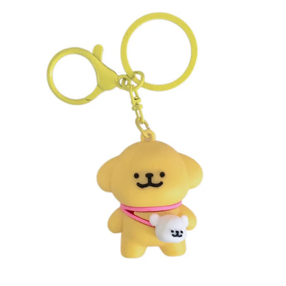 New Backpack Line Dog Couple Gift Keychain  Cute Male Schoolbag Pendant Key Chain Pendant