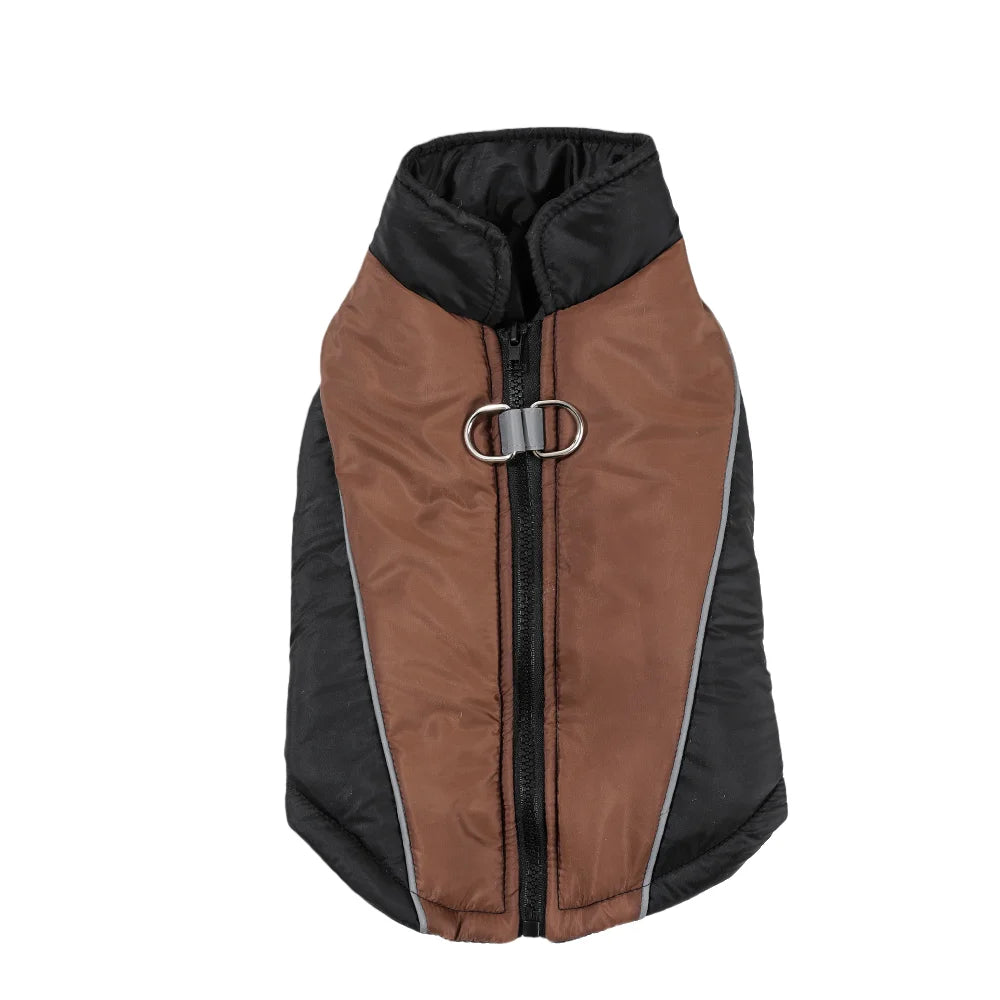 Reflective Dog Clothes For Winter Warm Puppy Vest Coat With D-ring Outdoor Waterproof Pet Jacket For Small Medium Dogs Yorkshire