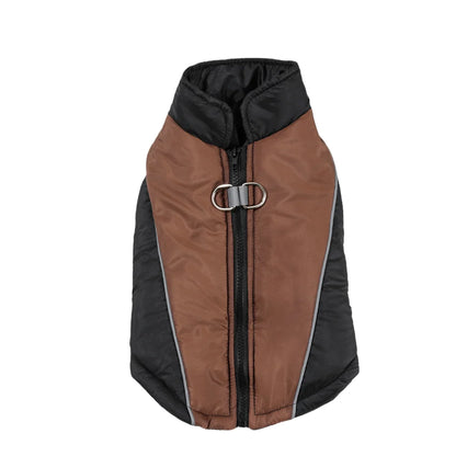 Reflective Dog Clothes For Winter Warm Puppy Vest Coat With D-ring Outdoor Waterproof Pet Jacket For Small Medium Dogs Yorkshire