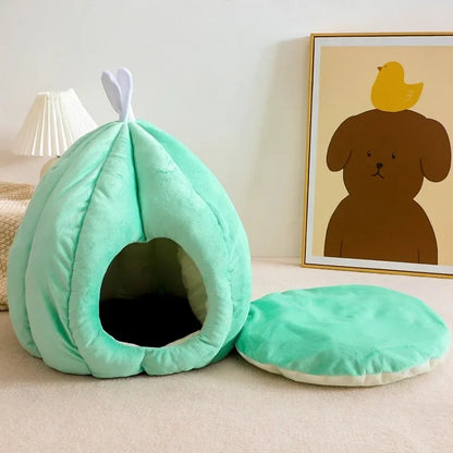 A Closed, Detachable and Washable Dog House for Keeping Warm in Winter and A Pet Bed Suitable for All Seasons