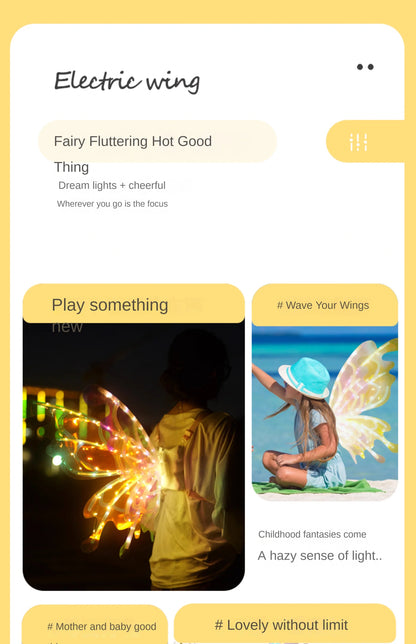 the GLOW WINGS - Dog Butterfly Wings, Pet Glowing Wings, Puppy Summer Clothes, Decorative Samoyed/Husky Medium Dogs