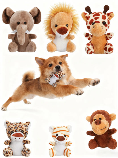 Animal Shaped Pet Chew Toys | Soft & Safe for Teething Puppies | Perfect for Small Dog Breeds | Interactive Boredom Relief Play