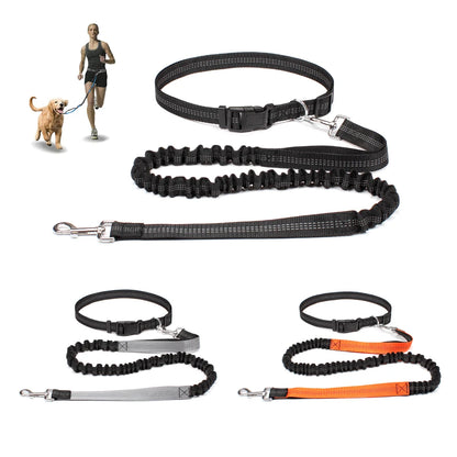 the FLEXRUN HANDS-FREE LEASH - Hands-Free Dog Leash for Pet Walking/Running/Jogging, Adjustable Dog Leash Waist Belt/Chest Strap Traction Rope, Dog Accessories