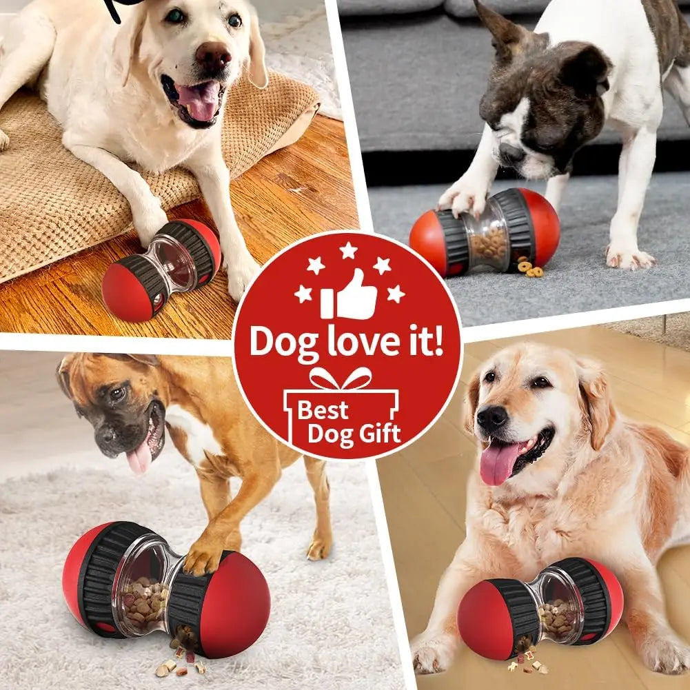 Dog Toys & Adjustable Slow Feeder Ball - Dog Puzzle Toy – Ideal Toys to Keep Them Busy - Treat Ball for Dogs