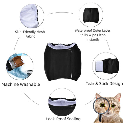 Washable Male Dog Diaper for Small Medium Dogs Reusable Pet Sanitary Panties XS Leak Proof Urine Pant Puppy Chihuahua Supplies