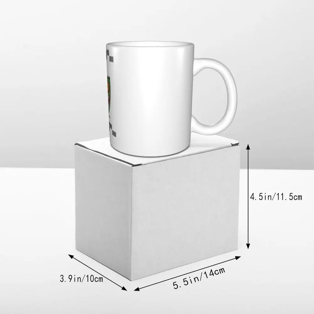 Personalized C-Courage The Cowardly Dog Coffee Mug DIY Ceramic Milk Tea Mug Cup