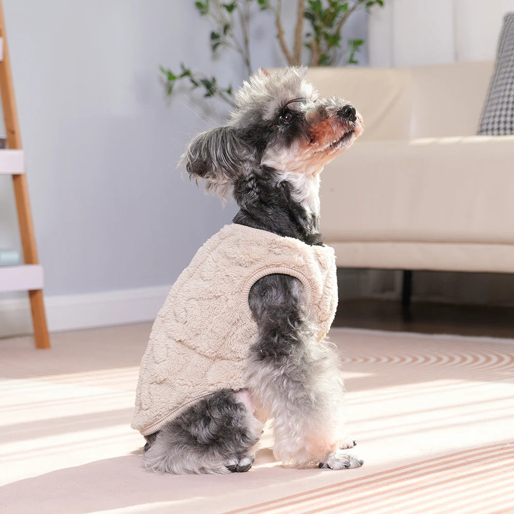 Autumn Winter Warm Dog Clothes For Small Medium Dogs Cats Puppy Soft Cozy Jacket Coat Pet Pullover Schnauzer Yorkies Pug Costume