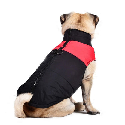 Waterproof Pet Dog Puppy Vest Jacket Winter Warm Dog Clothes Pet Padded Vest Zipper Jacket Coat For Small Medium Large Dogs