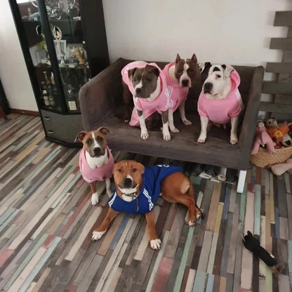 Adidog Autumn Winter Warm Dog Clothes Dog Hoodies Pet Warm Coat for Medium Large Dog Jacket Sweater Puppy French Bulldog Clothes