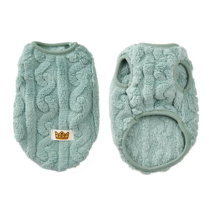 Autumn Winter Pet Cat Clothes Soft Fleece Vest Sweater For Small Dogs Cute Puppy Kitten Pullover Jacket Sphynx Cats Costumes