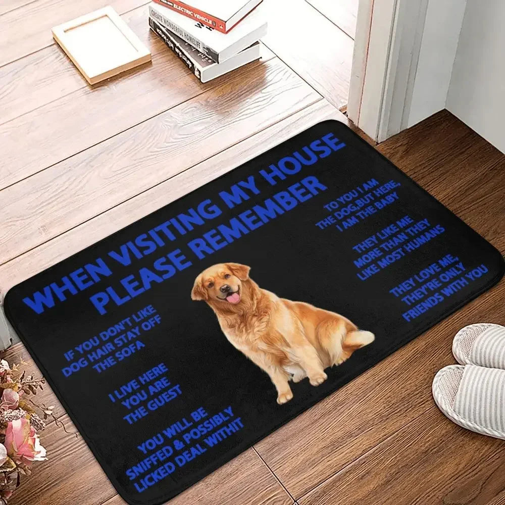 Beagle Dog Doormat Non-Slip Kitchen Bath Mat Living Room Door Floor Entrance Carpet Rug