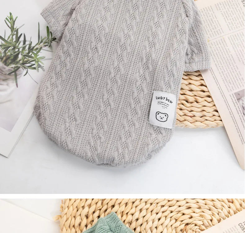 Winter Dog Clothes For Small Dog Designer Luxury Jersey Wool Dog Sweater For Chihuahua York Bulldog Sphynx Cat Knitting Clothing