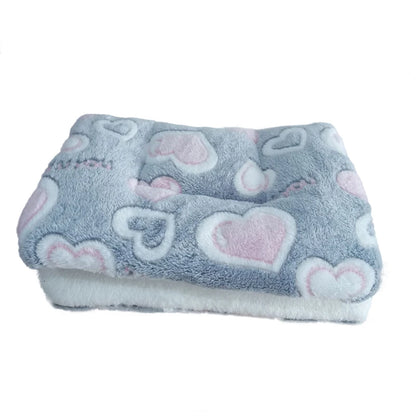 Dog Bed Thickened Dog Mat Pet Cat Soft Fleece Pad Blanket Bed Mat Cushion Home Washable Rug Keep Warm Pet Supplies cama perro