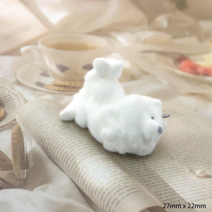 21Pcs 3D Flocking Resin Charms Cartoon Animal Dog Pendants for Necklaces Bracelets Keychain Making DIY Jewelry Accessories