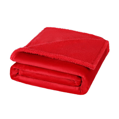 Thickened Warm Solid Color Pet Blanket All Seasons Cat Blanket Soft and Comfortable Waterproof Kennel Blanket Pet Supplies