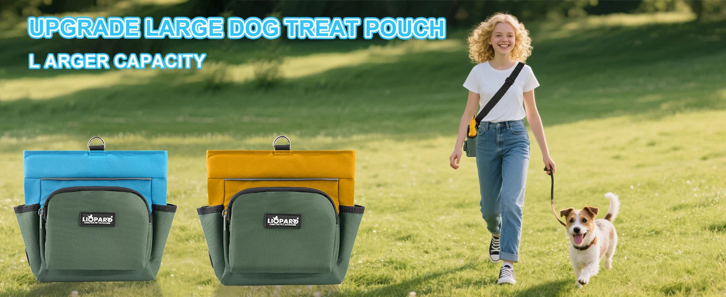 the TRAIL PACK - Hot Sale Dog Treat Bag for Training/Walking, Portable Pet Snack Pouch with Waist Belt, Durable Waterproof