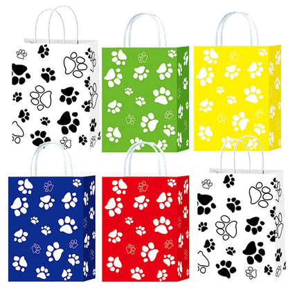 Dog Balloon Corgi Husky Puppy Foil Balloon Dog Paw Ballon Paw Print Balloons Dog Balloon for Puppy Birthday Decorations Supplies