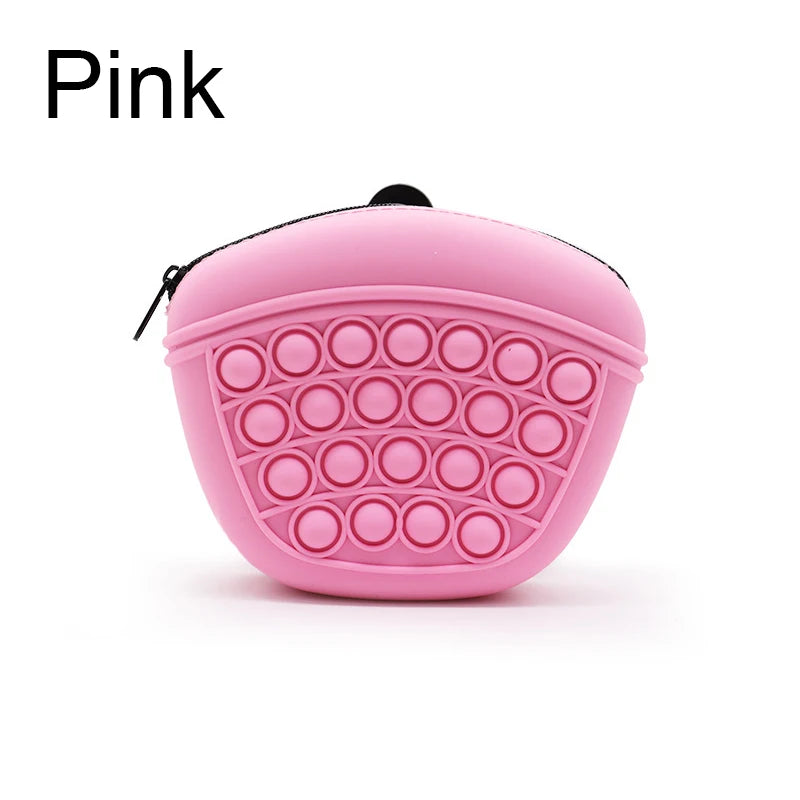 the TREAT POUCH - Dogs Soft Washable Outdoor Feed Storage Pouch, Food Reward Silica Bags, Pet Portable Dog Training Waist Bag, Treat Snack Bait