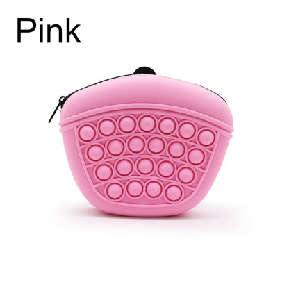 the TREAT POUCH - Dogs Soft Washable Outdoor Feed Storage Pouch, Food Reward Silica Bags, Pet Portable Dog Training Waist Bag, Treat Snack Bait