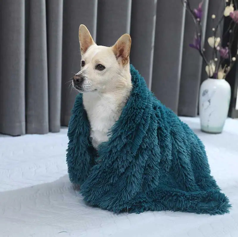 Plush Dog Blanket Winter Warm Pet Sheet Cat Dog Sofa Cushion Pet Mattress Household Carpet Comfortable Dog Sleeping Blanket