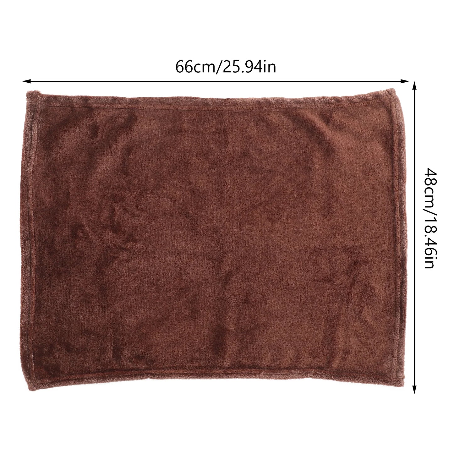 Flannel Pet Blanket Coffee Solid Color Lightweight Super Comfy Warm Elaborate Needle Stitching for Pets