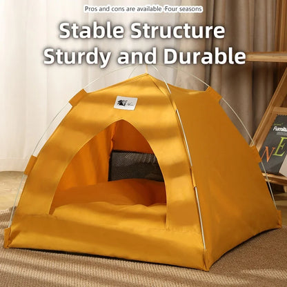 the DOG DOME TENT - Dog/Cat Tent House, Dog/Cat Bed, Cute Pet Bed, Comfortable Breathable Dual-Use for Cats/Dogs Portable