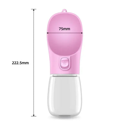Portable Dog Water Bottle for Small Large Dogs Cat Outdoor Leakproof Walking Drinking Bowls Chihuahua French Bulldog Supplies