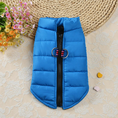 Warm Winter Dog Vest Clothes Thick Cotton Pet Clothing Autumn Winter Dogs Jacket Coat Outfit For Small Medium Large Dogs S-4XL