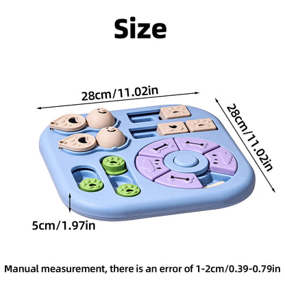 1 PC Interactive Puzzle Food Hiding Toy - Anti-choking Slow Feeder for Puppies and Adult Dogs, Multi-Function Food Dispenser